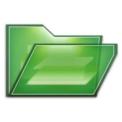 Green Folder Icon Free Vector