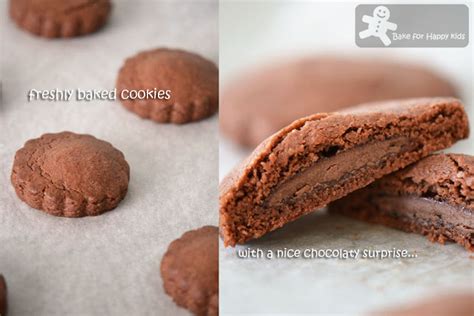 Bake For Happy Kids Chocolate Cookies With Soft Chocolate Centres