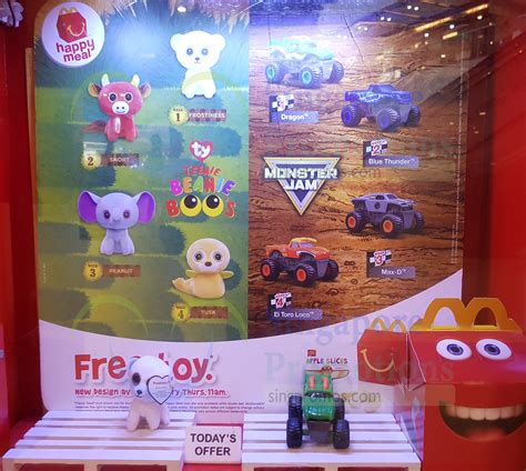 Recycle our happy meal® box with your child into their favourite animal! McDonald's: Get a free TY Teenie Beanie Boo's or Monster ...