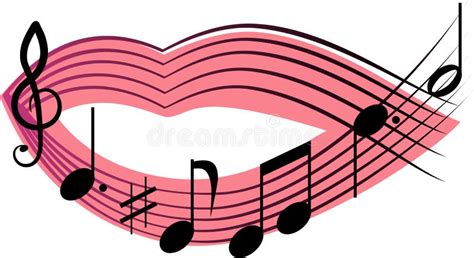 Singing Mouth Stock Vector Illustration Of Treble Music 9585931