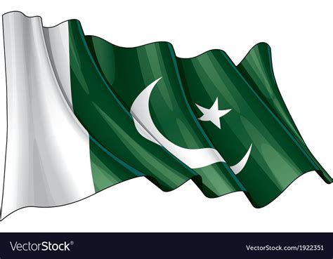 Pakistan Flag Royalty Free Vector Image Vectorstock