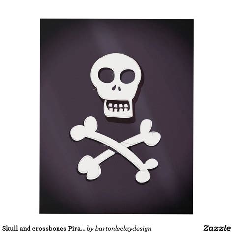 Skull And Crossbones Pirate Flag Panel Wall Art Vintage Travel
