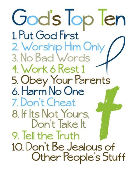 These laws were followed by the israelites and are god's laws below is a free teaching toolkit with printable 10 commandments activities for kids. Christian Wall Art. Ten Commandments. Bible Verse. God's ...