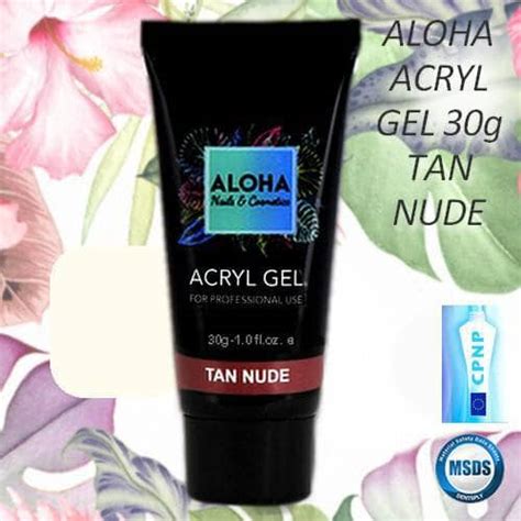 Aloha Acryl Gel UV LED gr Tan Nude Nude ηλιοκαμένο