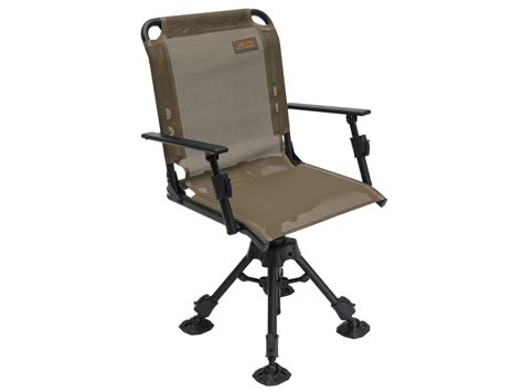 Alps Outdoorz Stealth Hunter Deluxe Swivel Blind Hunting Chair Brown