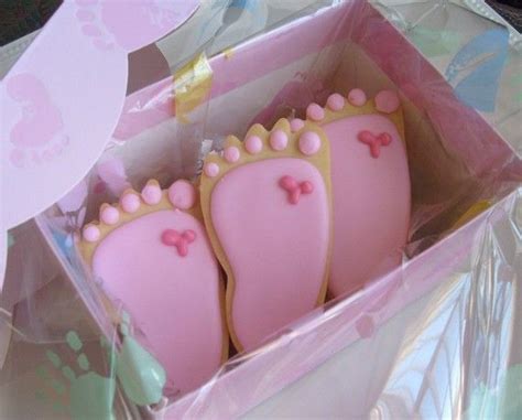 Baby Feet Cookie Favors Pink Baby Feet Cookies By Lorisplace Baby