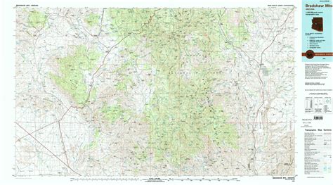 Prescott Topographic Map Az Usgs Topo 1250000 Scale