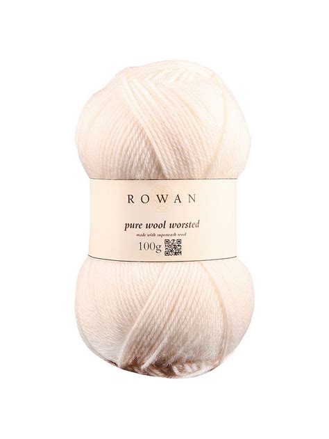 Rowan Pure Wool Superwash Worsted Aran Yarn 100g Ivory 101