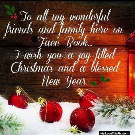 Merry Christmas And Happy New Year To All My Facebook Friends And