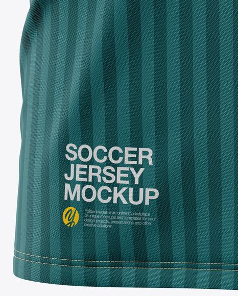 Download Men's V-Neck Soccer Jersey T-shirt Mockup - Front View ...