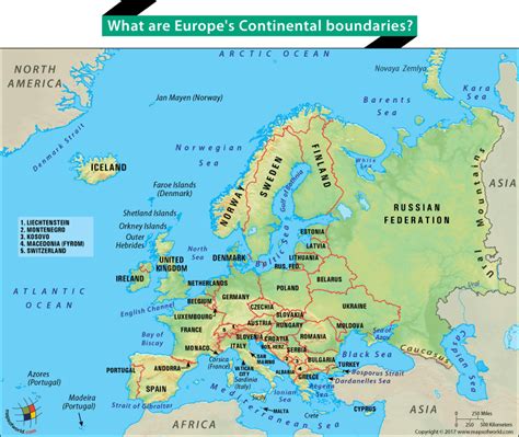 What Are Europes Continental Boundaries Answers Europe Europe