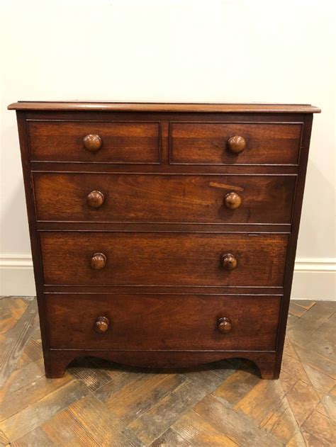 Victorian Mahogany Commode Disguised As A Chest Of Drawers