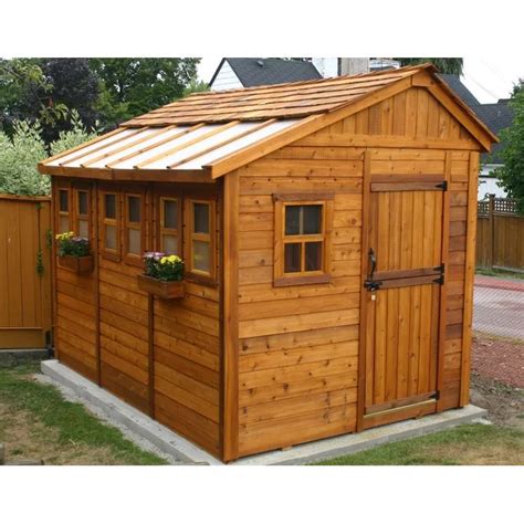 Sunshed 8 Ft W X 12 Ft D Solid Wood Storage Shed Building A Shed