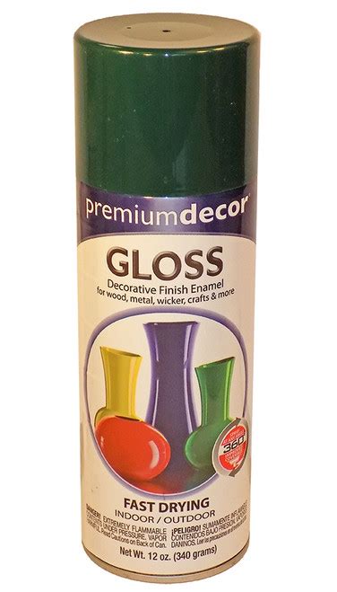 Premium Decor Enamel Spray Paint Hunter Green Gloss Midwest