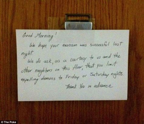 Noisy Neighbours Bad Behaviour Exposed In Hilarious Hand Written Notes