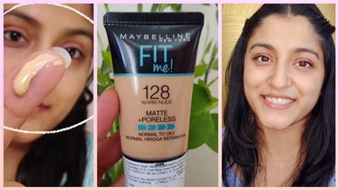Maybelline Fit Me Foundation Review Warm Nude Oily Skin