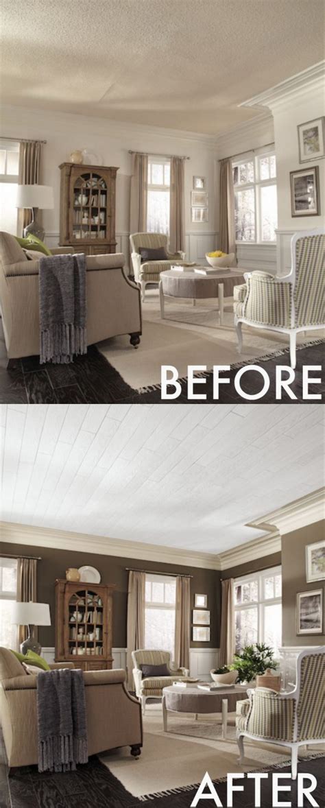 If you have a few pieces of furniture that are too heavy to move, you can cover them with a drop cloth for. Before and After: Great Living Room Renovation Ideas - Hative