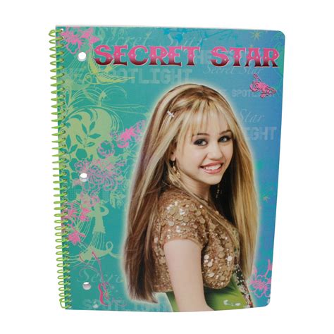 Disney Hannah Montana Spiral Notebook Secret Star Shop Your Way