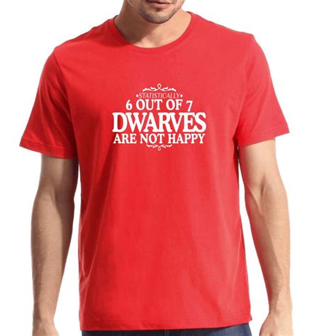 Mens Funny Christmas T Shirt Dwarves Not Happy By Yeah Boo