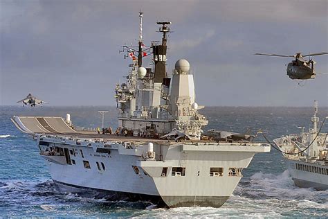 Hms Ark Royal R 07 Invincible Class Aircraft Carrier Royal Navy Hms