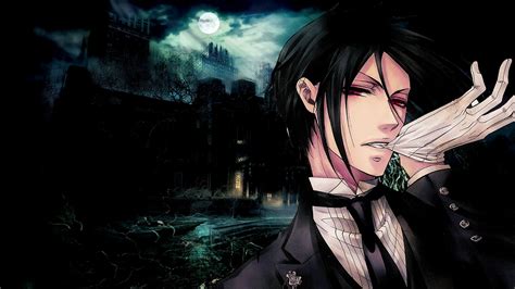 Download Sebastian Michaelis Anime Black Butler Hd Wallpaper By
