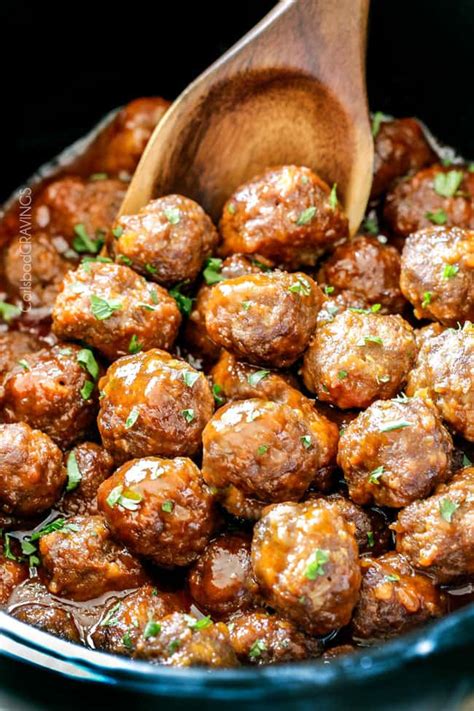 Once you're done, just set it to warm with a serving spoon nearby, and your job here is done. Slow Cooker Honey Buffalo Meatballs | The Recipe Critic