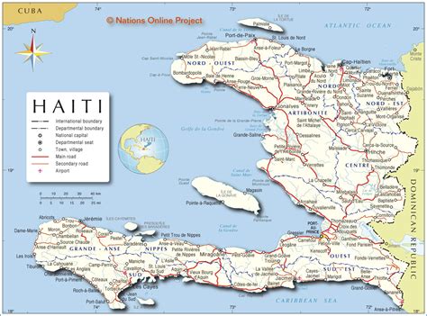 Political Map Of Haiti Nations Online Project