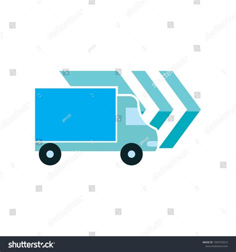 Delivery Arrow Logo Icon Design Stock Vector Royalty Free 1043755012