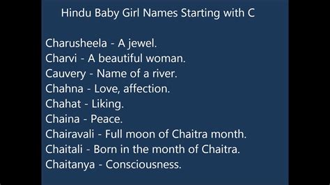 The letter c has hundreds of cute and contemporary names for your baby girl. Girl Names That Start With Cha | Bruin Blog