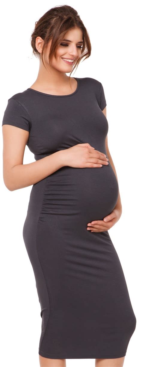 happy mama womens pregnancy maternity stretch bodycon dress short sleeve 183p ebay