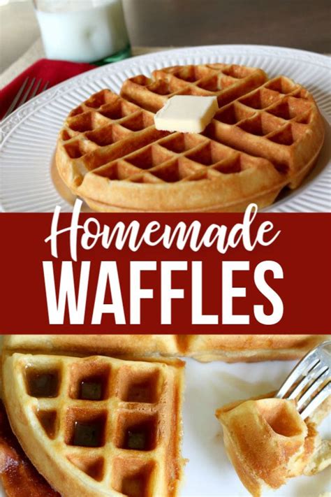 Easy Homemade Waffle Recipe Made With Simple Ingredients Light And