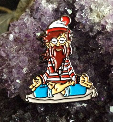 Waldo Finds Himself Hat Pin Etsy Hat Pins Funny Patches Pin