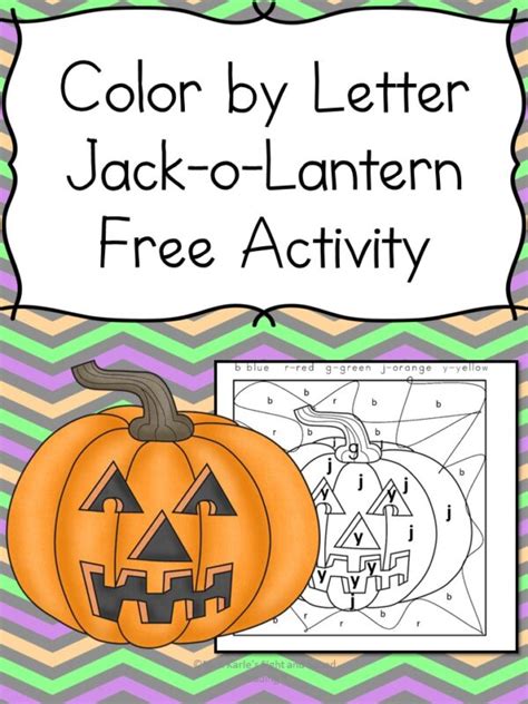 Halloween Phonics Worksheet Pumpkin Color By Letter