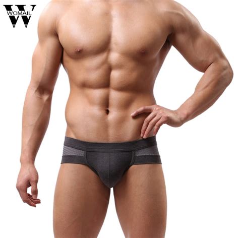 Amazing Summer Mens Sexy Underwear Low Waist Cotton Briefs Underpants