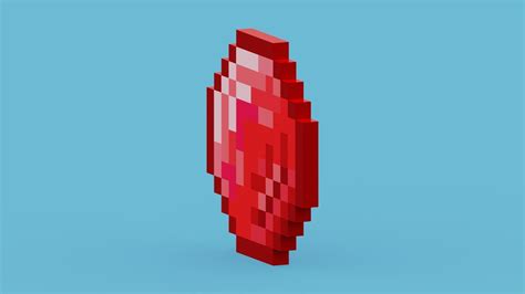 3d Model Minecraft Ruby Vr Ar Low Poly Cgtrader