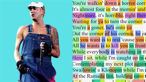 Eminem 3 Am Rhyme Scheme Highlighted Youtube