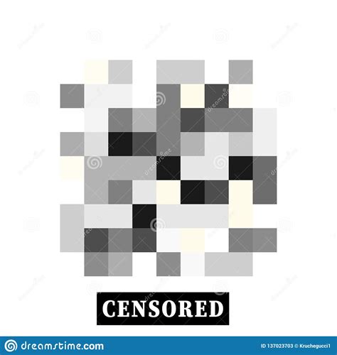 Signe Censuré Par Pixel Concept Noir De Barre De Censeur Illustration De Vecteur Illustration