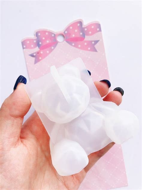 106 3d Shiny Bear Resin Mold Resin Resin Molds Silicone Etsy Silicone Molds Soy Wax Resin