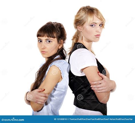 Two Angry Girls Stock Photo Image Of Discord Angry 13100818