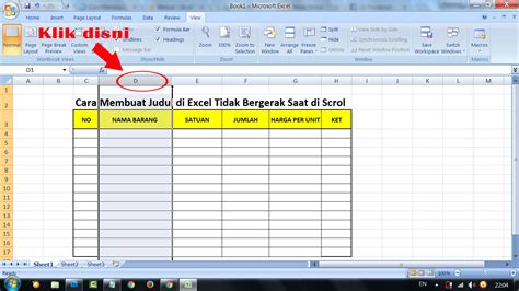 Ini adalah tiga opsi untuk mengubah warna tab lembar dari satu lembar kerja di buku kerja: Cara Membuat Judul di Excel Tidak Bergerak Saat di Scrol ...