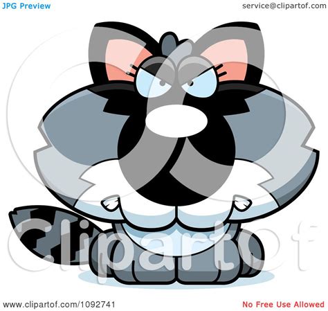Clipart Mean Baby Raccoon Royalty Free Vector Illustration By Cory