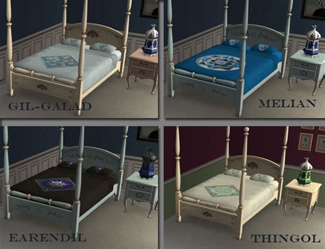 Mod The Sims Elven Heraldic Devices Bedding Set