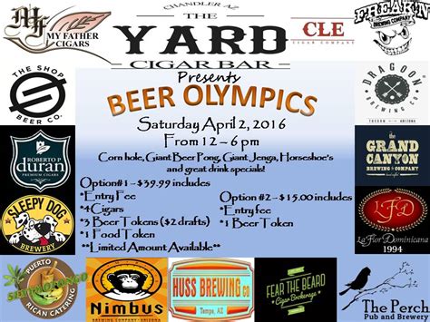 Beer Olympics At The Yard Chandler Noon To 6p