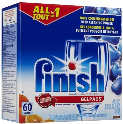 Buy Finish Gelpacs Dishwasher Detergent Orange Scent 60 Count By