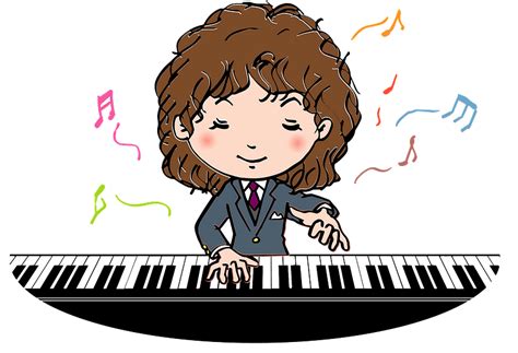 Girl Is Playing The Piano Clipart Free Download Transparent Png