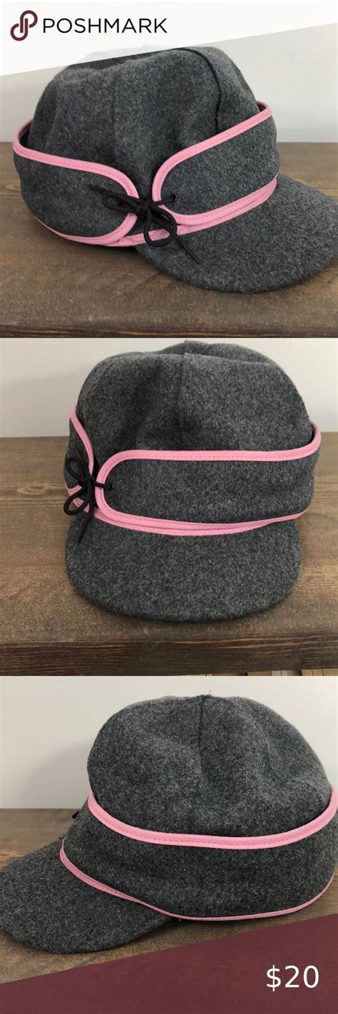 Grey And Pink Stormy Kromer Hat Stormy Kromer Women Accessories Hats