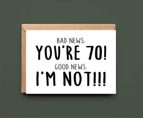Excited To Share This Item From My Etsy Shop Funny 70th Birthday Card