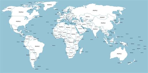 World Map With Countries Labeled And Capitals