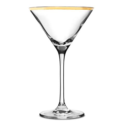 City Martini Glasses With Gold Rim At Drinkstuff