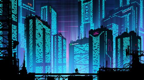 Cyberpunk Futuristic New Port City Wallpaper Hd City K Wallpapers